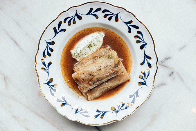 Stuffed cabbage rolls with turkey / Հնդկահավով դոլմա